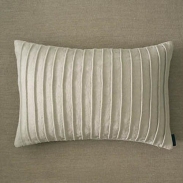 Pleated silk bolster cushion